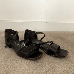 Brown leather Prada Sandals